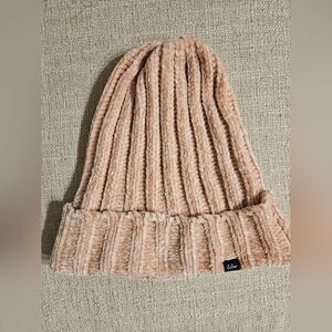 Echo Ribbed Chenille Beanie - Pink